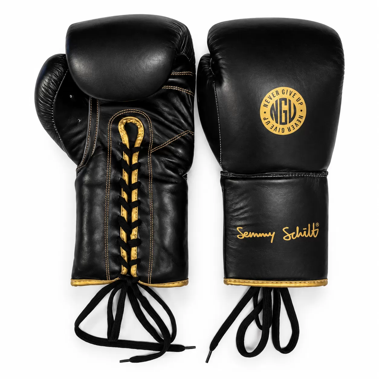 Vardinės Semmy Schilt bokso pirštinės (su raišteliais)